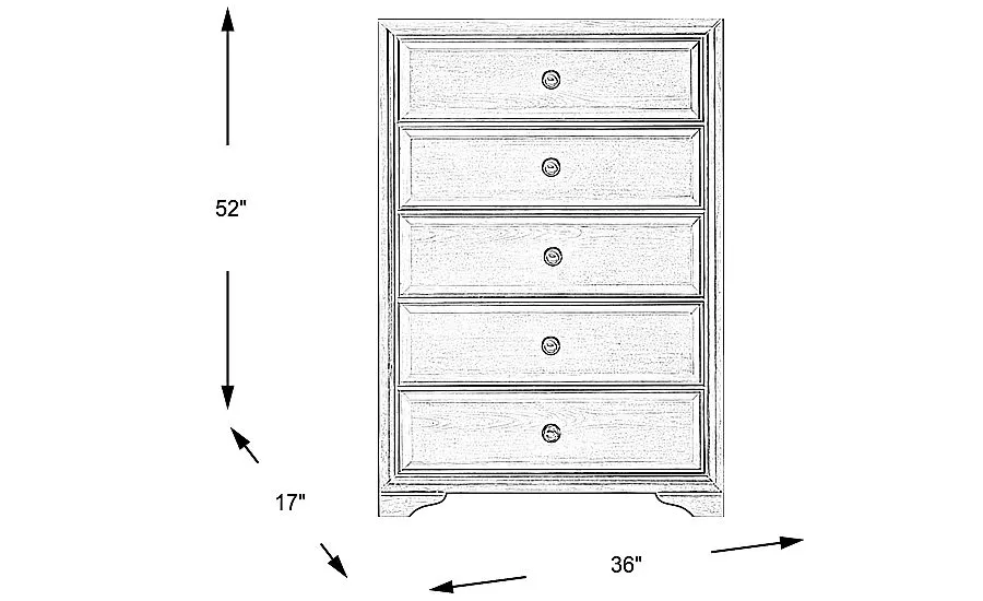 Belcourt 2024 white dresser