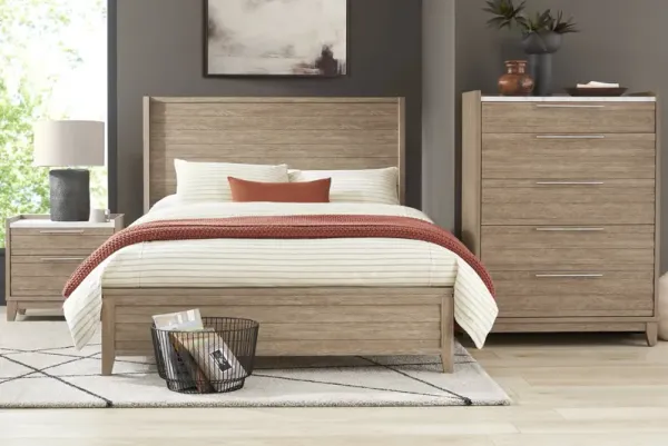 Ellenbrook Brown 5 Pc King Panel Bedroom