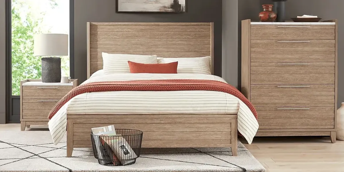 Ellenbrook Brown 5 Pc King Panel Bedroom