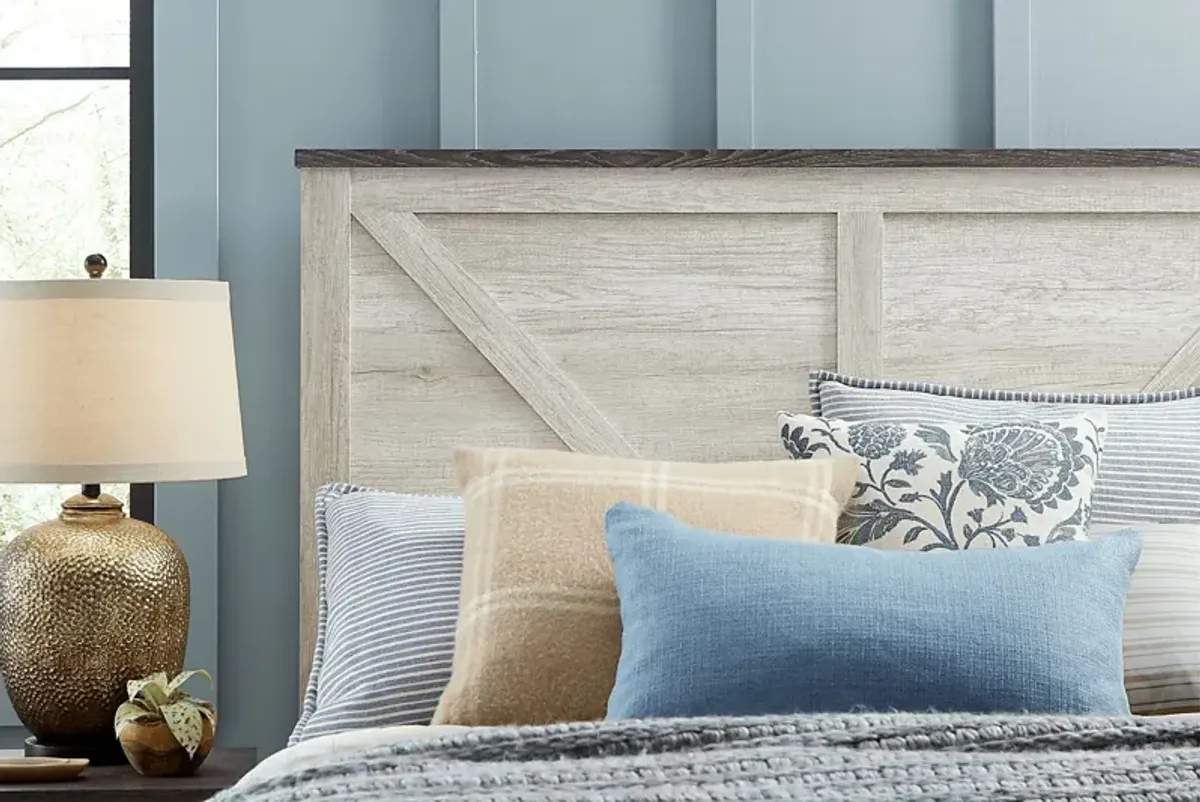 Abilene White 5 Pc King Panel Bedroom