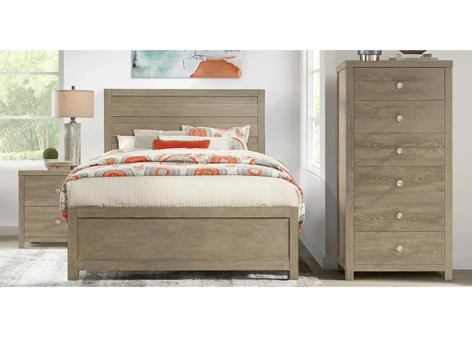 Barringer Place Gray 5 Pc King Panel Bedroom