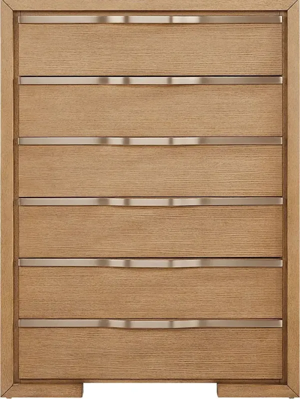 Alpine Lake Light Oak Finish Drawer Chest