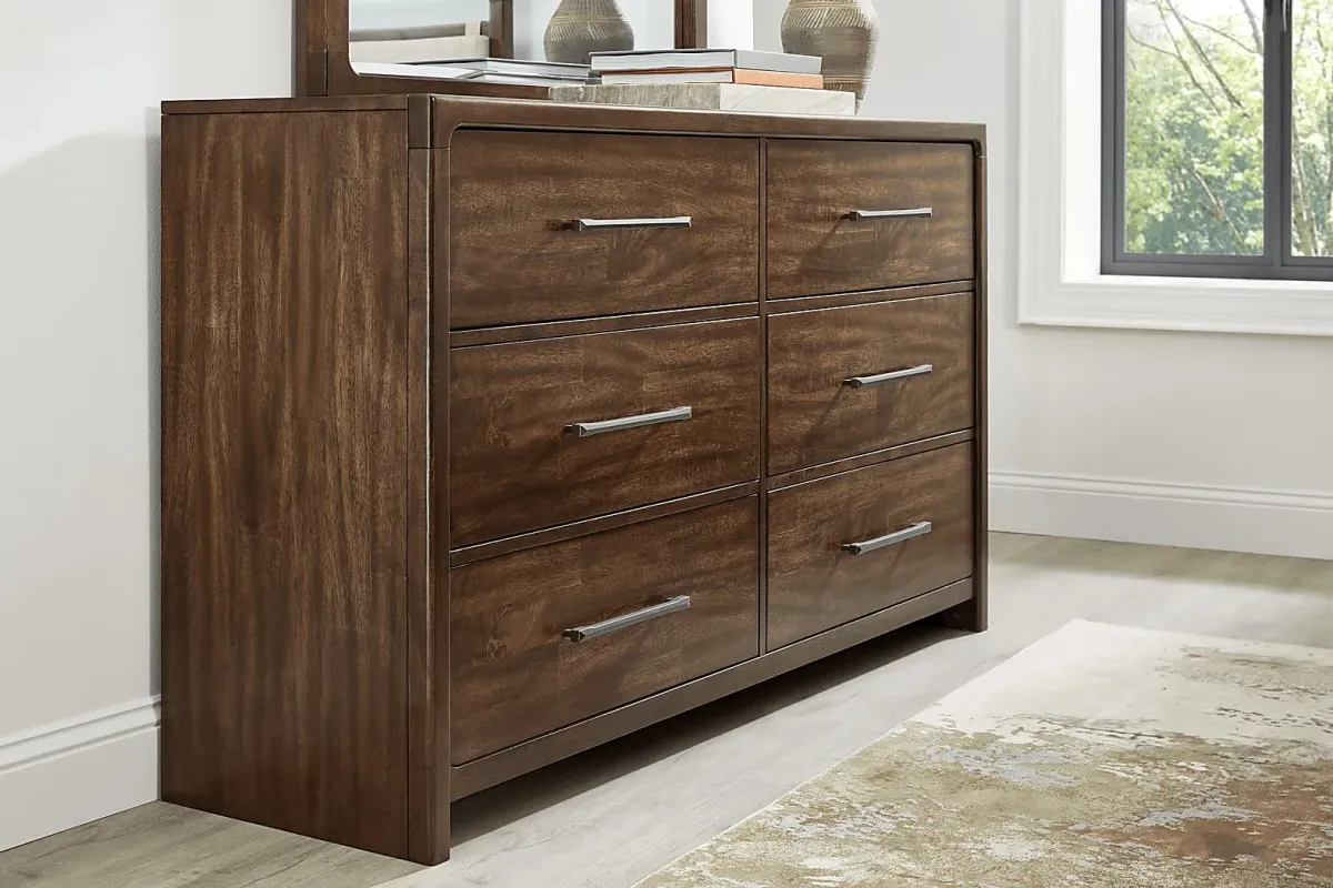 Surrey Ellis Caramel 7 Pc Queen Upholstered Bedroom