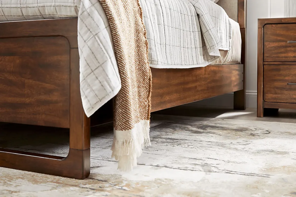 Surrey Ellis Caramel 7 Pc Queen Upholstered Bedroom