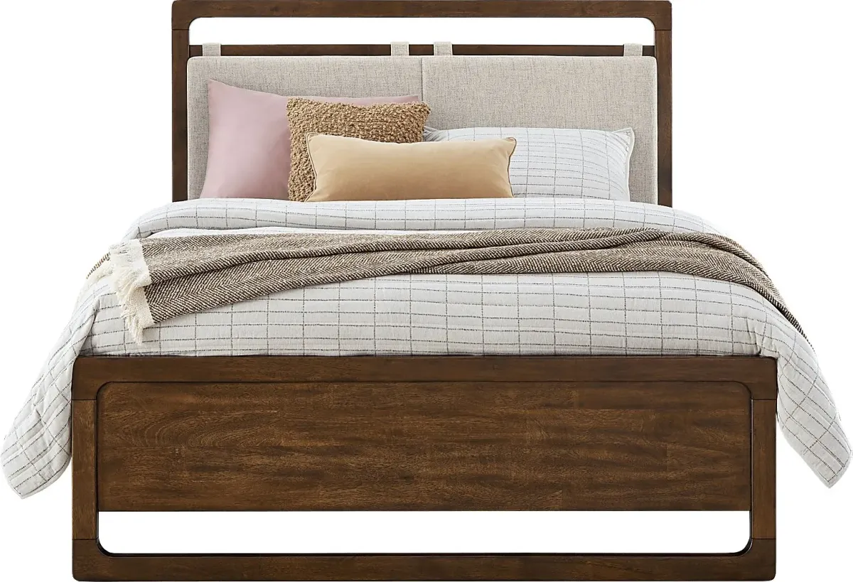 Surrey Ellis Caramel 7 Pc Queen Upholstered Bedroom