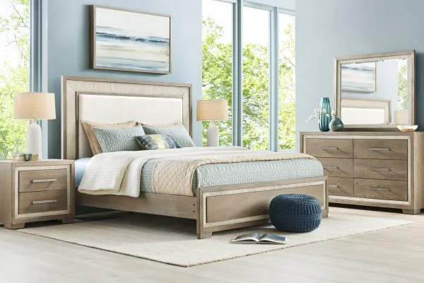 Sand Key Sandstone 7 Pc Queen Upholstered Bedroom
