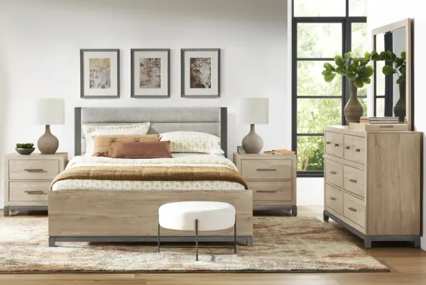 Maxton Place Natural 7 Pc Queen Bedroom