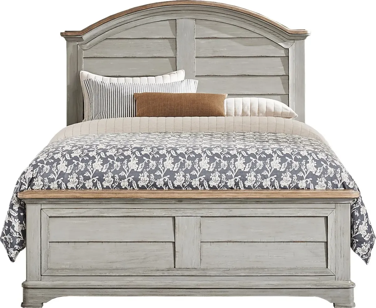 Edisto Bay Gray 7 Pc Queen Panel Bedroom