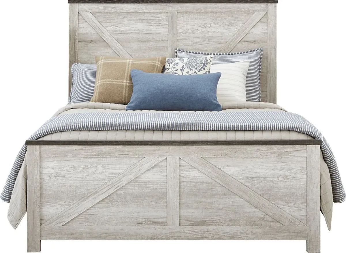 Abilene White 7 Pc Queen Panel Bedroom