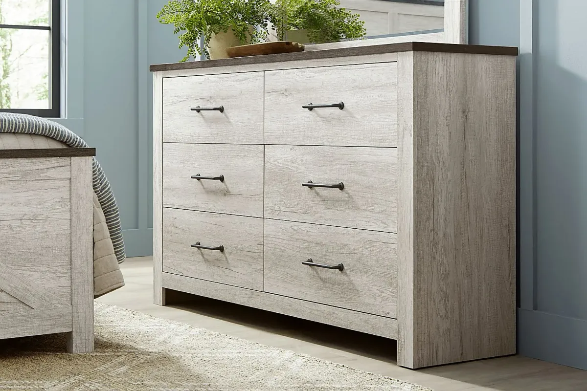 Abilene White 7 Pc Queen Panel Bedroom