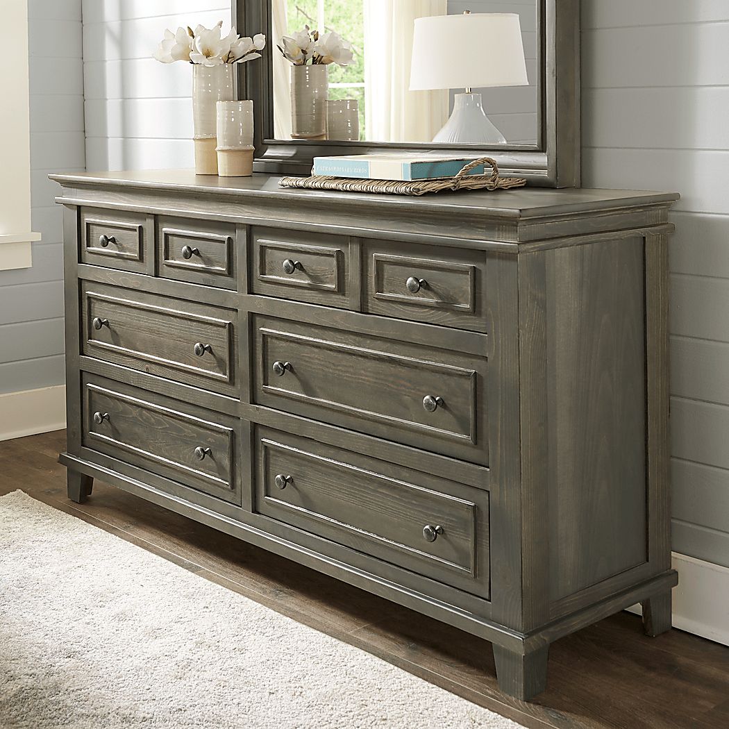 Darby Brook Dark Gray 7 Pc Queen Bedroom