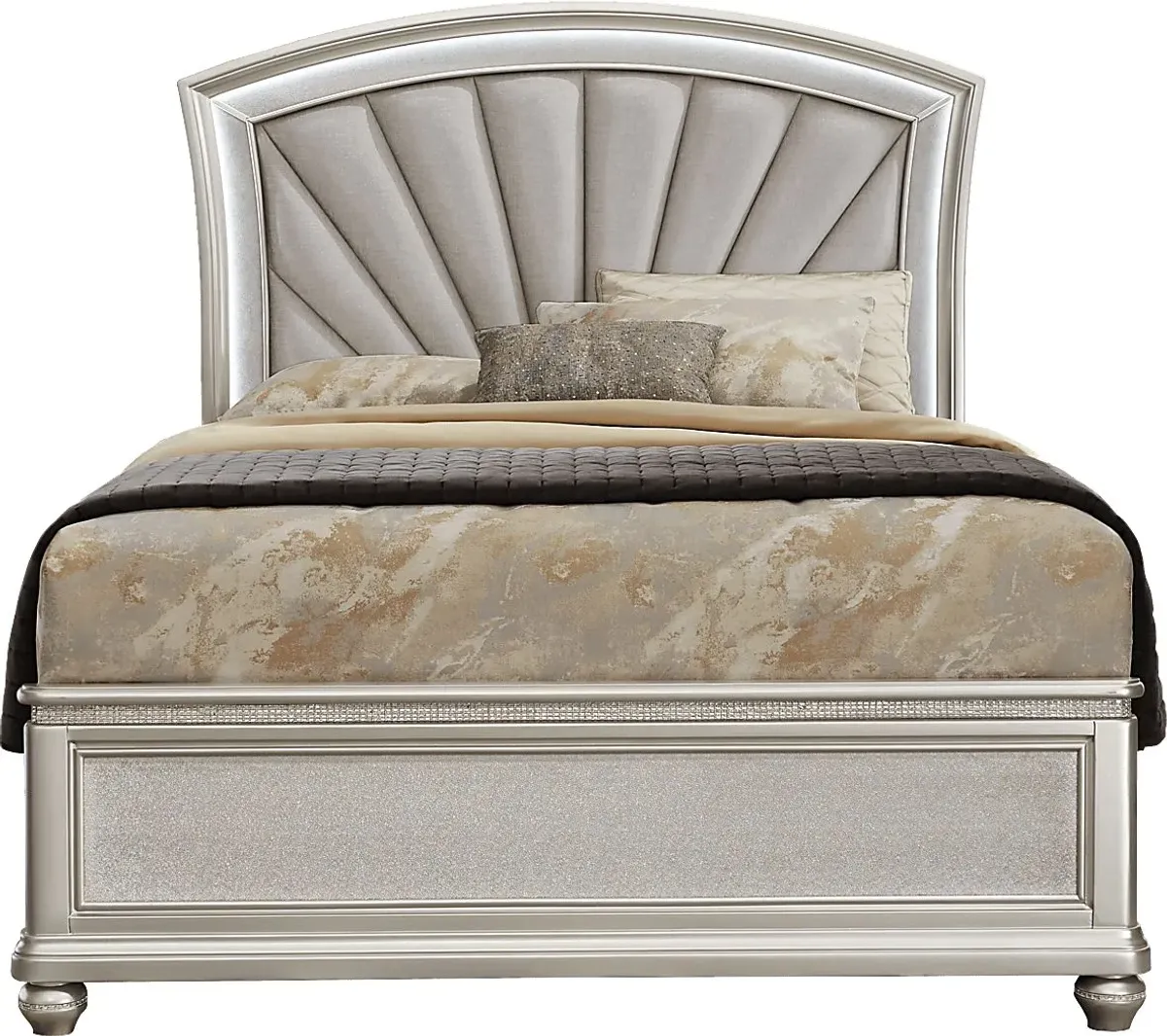 Starlet Lane Silver 7 Pc Queen Bedroom