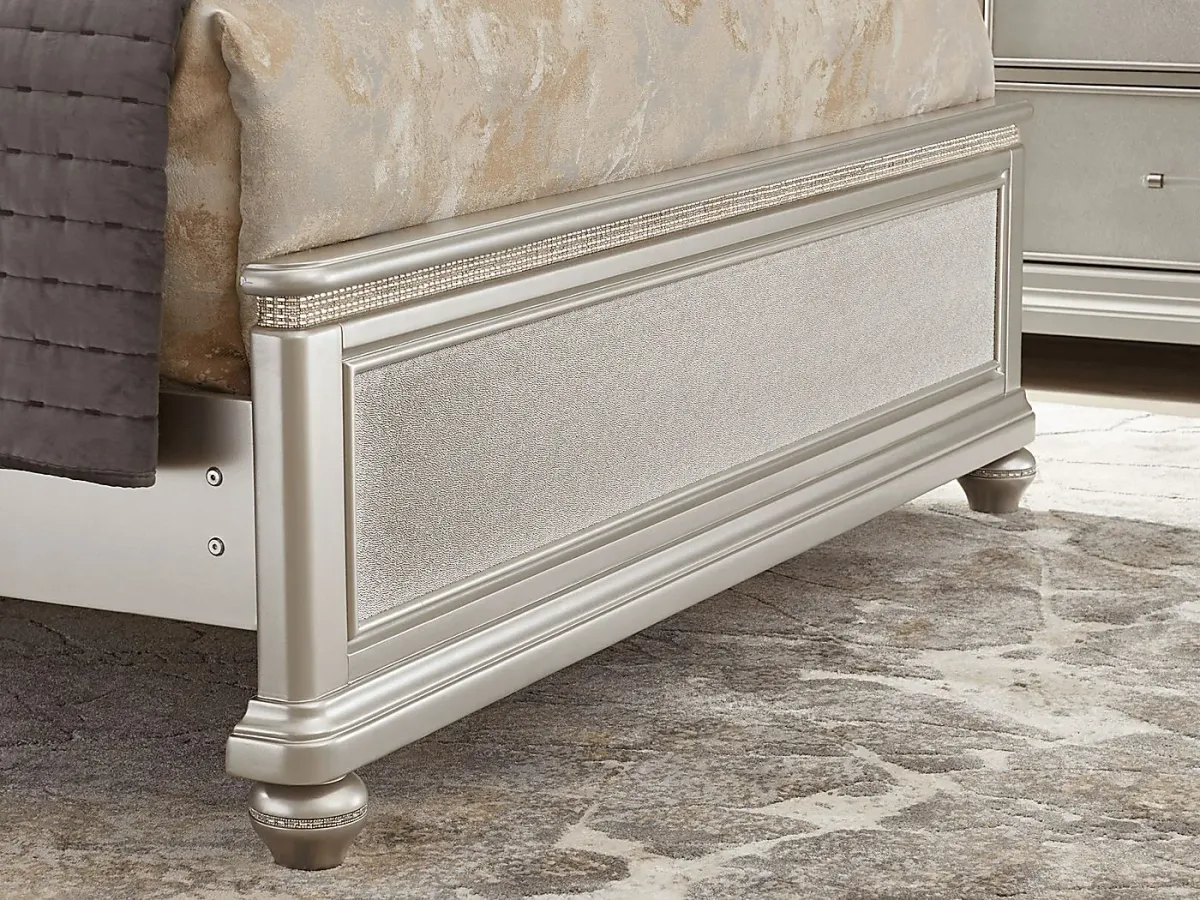 Starlet Lane Silver 7 Pc Queen Bedroom
