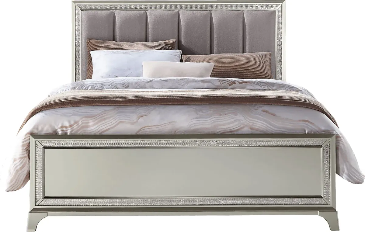 Avery Silver 7 Pc Queen Bedroom
