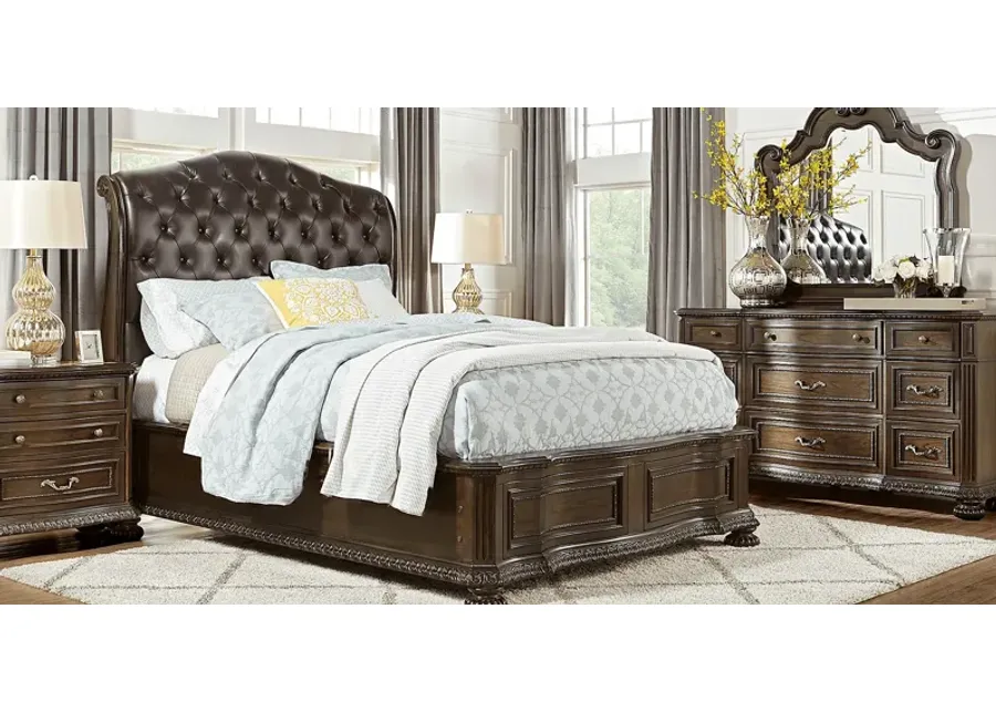 Whittington Cherry 7 Pc King Sleigh Bedroom