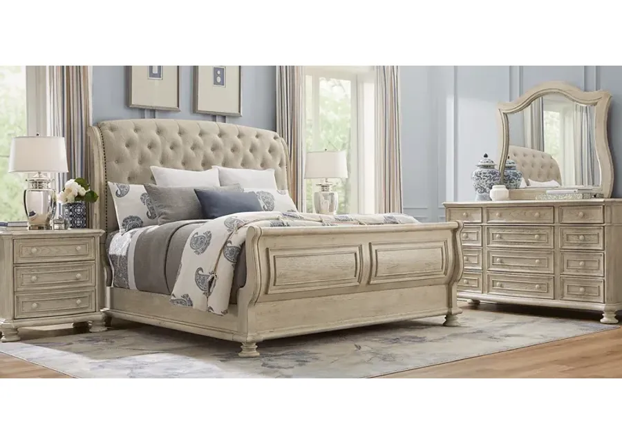 Armitage Off-White 7 Pc King Upholstered Bedroom