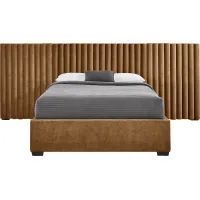 Belvedere Cognac 4 Pc King Upholstered Wall Bed