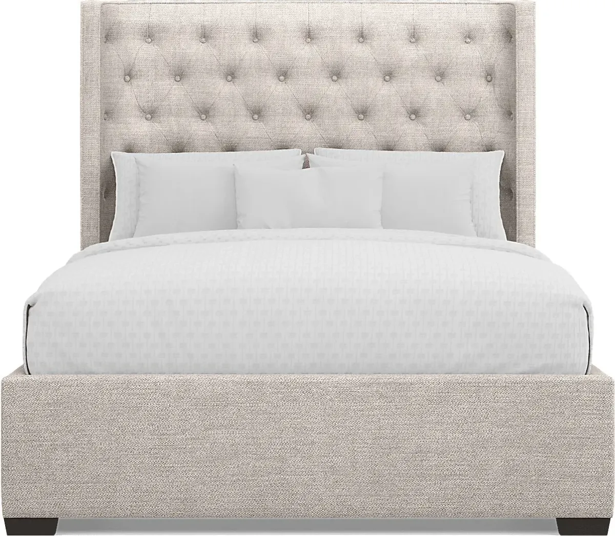 Harlow Hill Taupe 5 Pc King Upholstered Bedroom