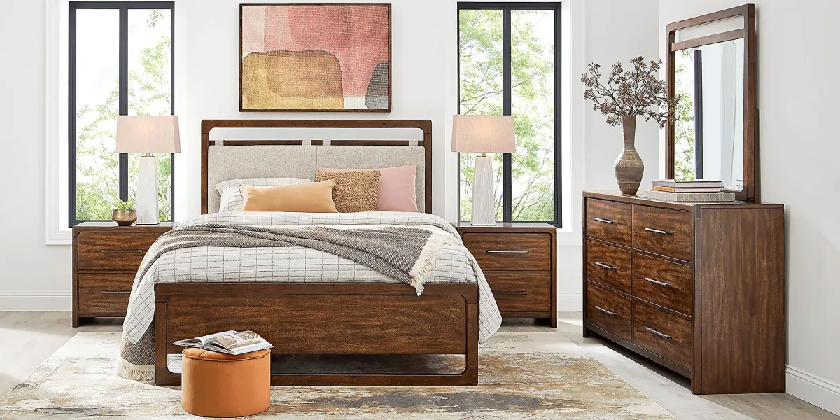 Surrey Ellis Caramel 7 Pc King Upholstered Bedroom