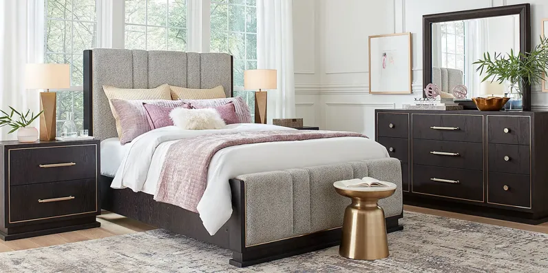 Wilshire Merlot 7 Pc King Upholstered Bedroom
