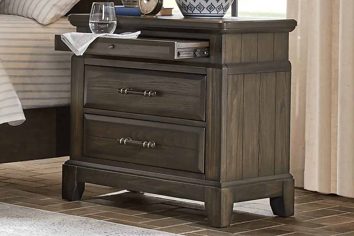 Montana Ridge Brown 7 Pc King Panel Bedroom
