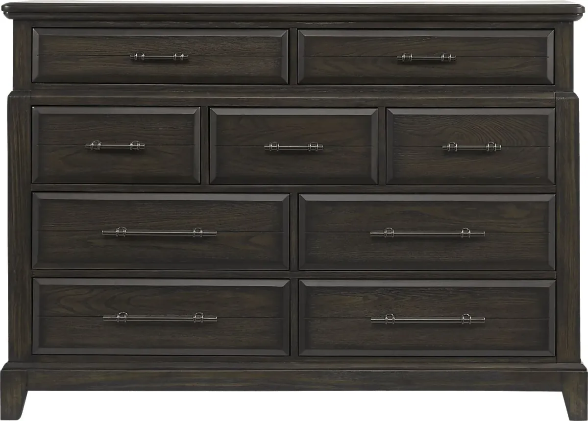 Montana Ridge Brown 7 Pc King Panel Bedroom