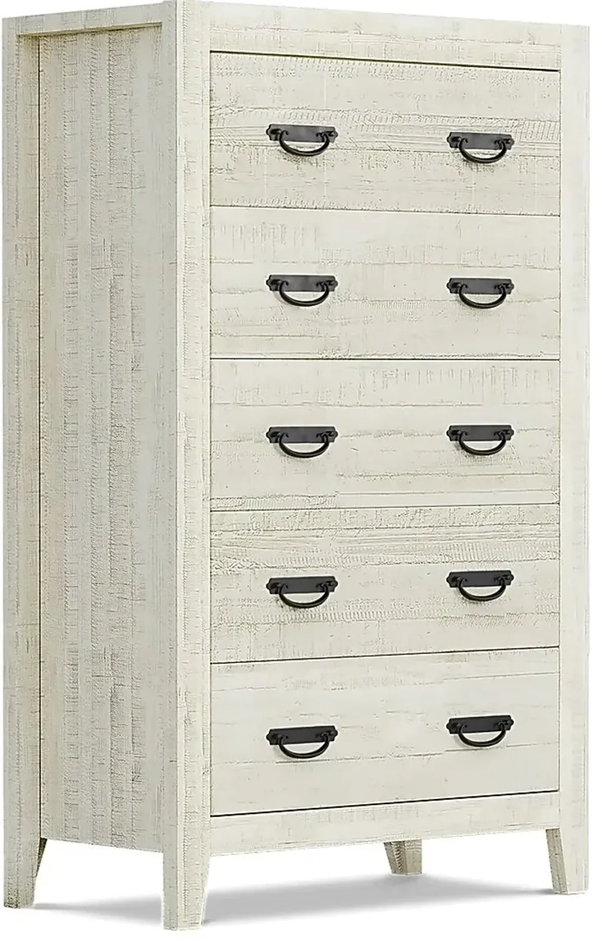 Palm Grove White 5 Pc Queen Panel Bedroom