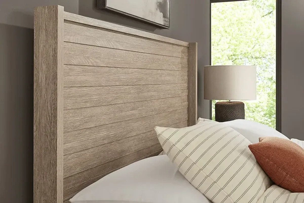 Ellenbrook Brown 7 Pc King Panel Bedroom