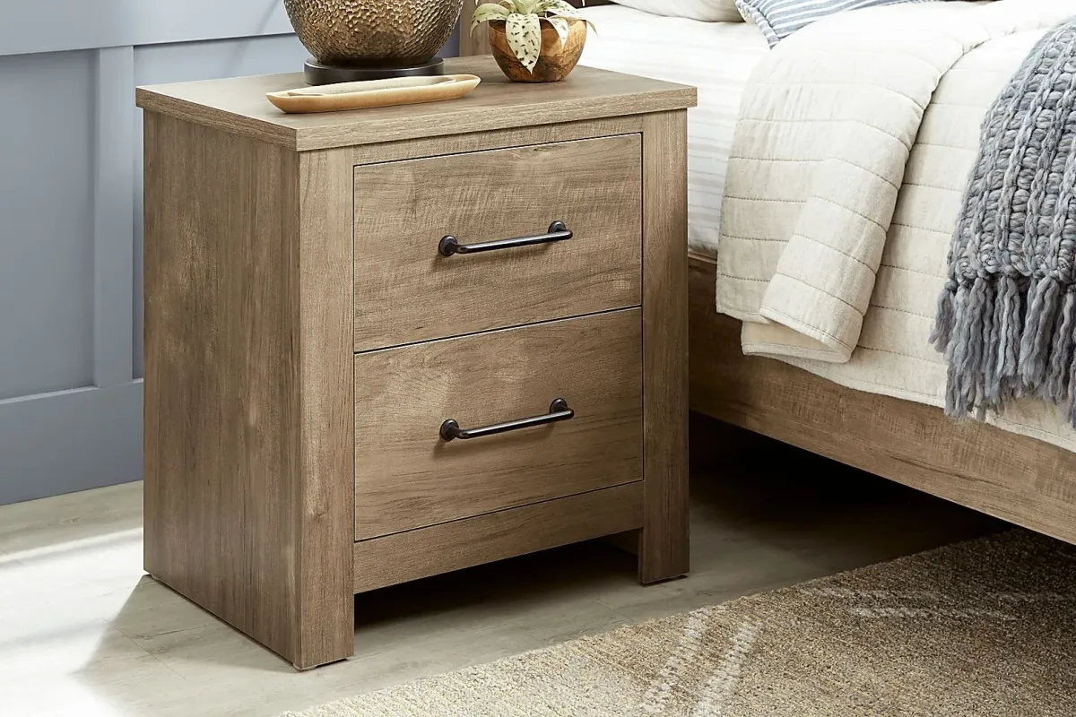 Abilene Brown 7 Pc King Panel Bedroom