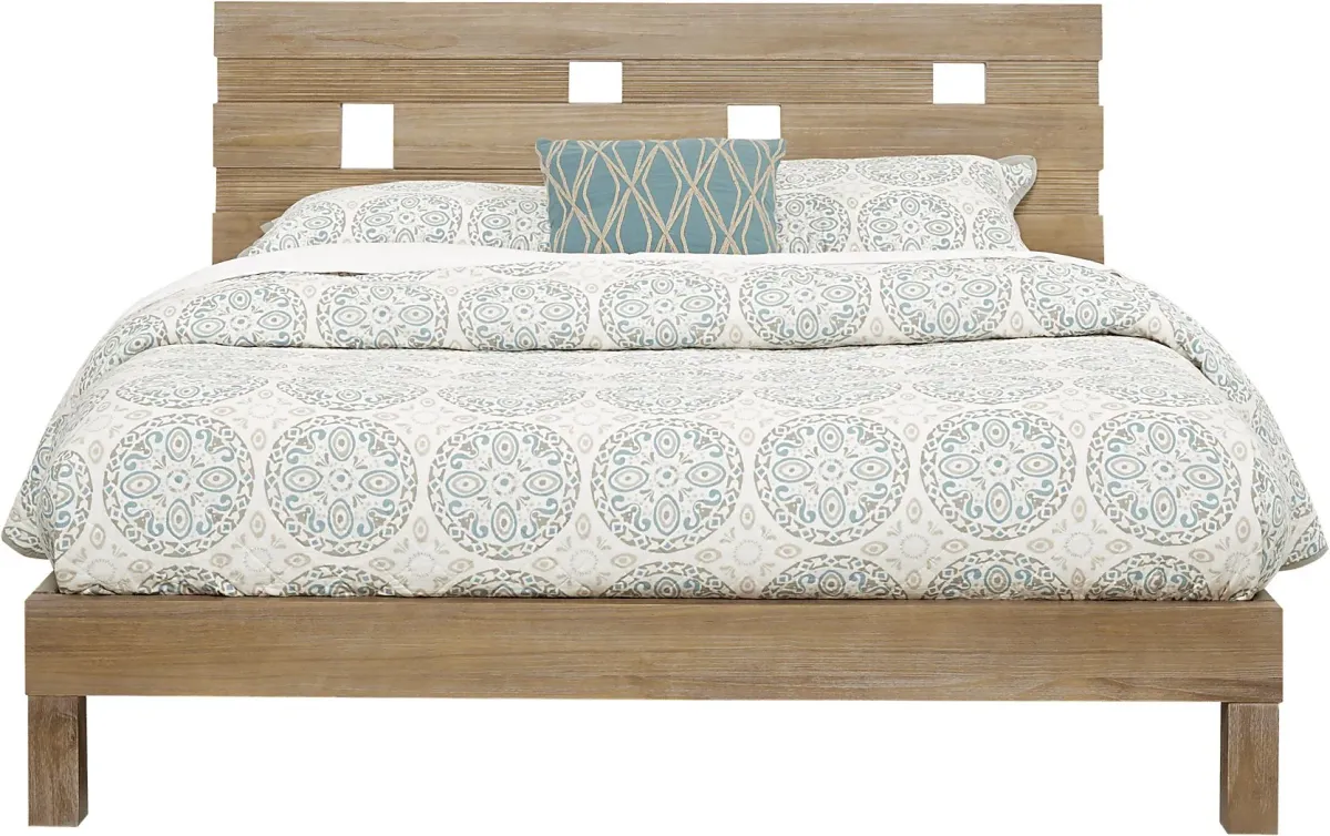 Gardenia Pecan 7 Pc King Platform Bedroom