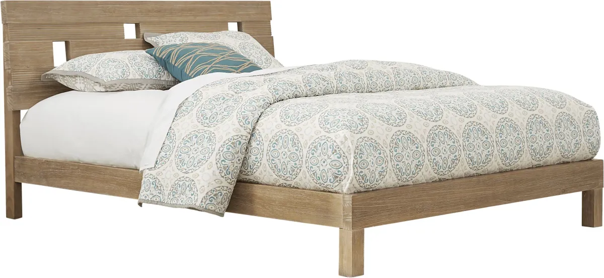 Gardenia Pecan 7 Pc King Platform Bedroom
