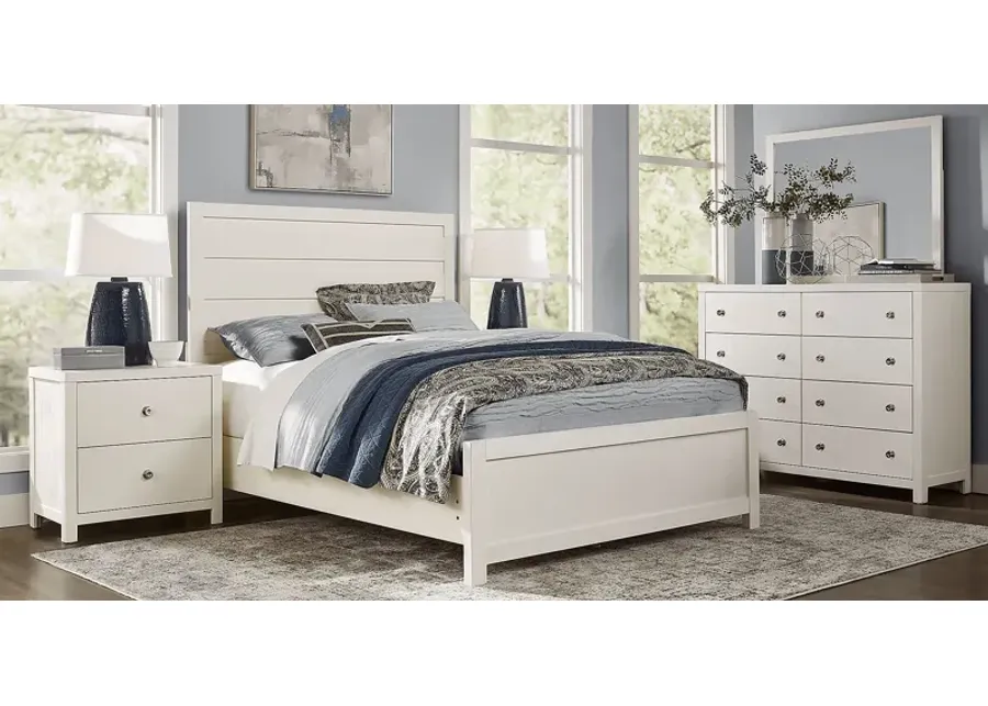 Barringer Place White 7 Pc King Panel Bedroom