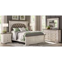 Crestwell Manor White 7 Pc King Upholstered Bedroom