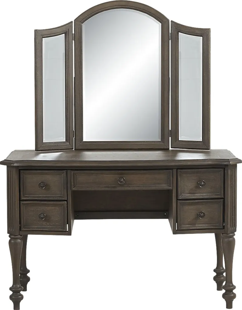 Armitage Dark Brown 3 Pc Vanity Set