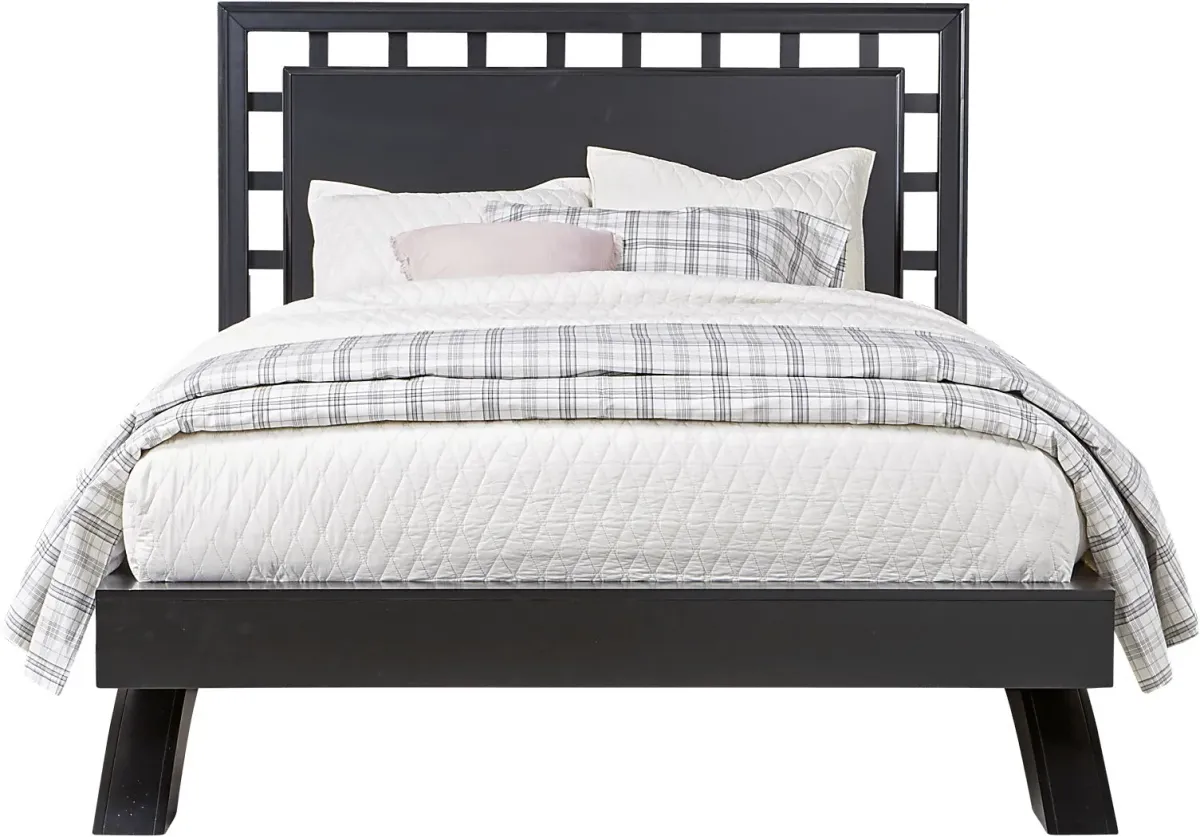 Belcourt Black 5 Pc Queen Lattice Arch Bedroom