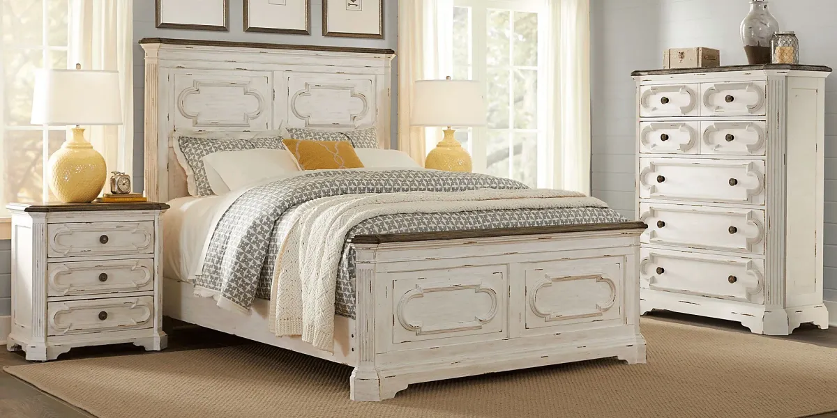 Lindenwood White 5 Pc King Panel Bedroom