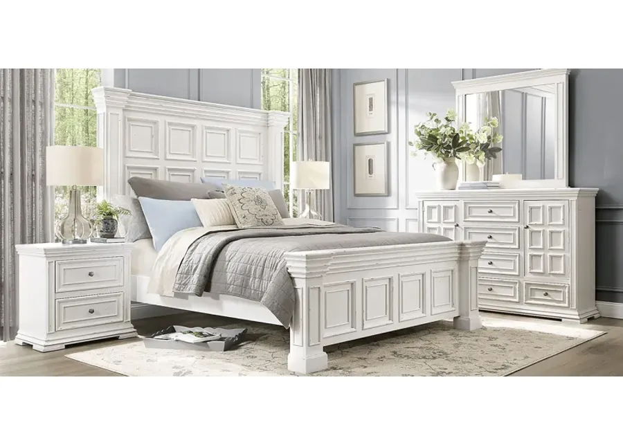 Folkston Bay White 5 Pc Queen Bedroom