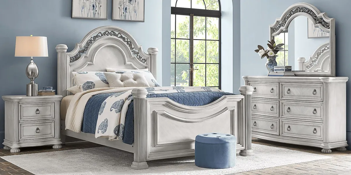 Gallagher Avenue White 7 Pc Queen Panel Bedroom