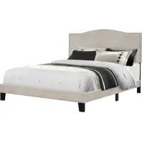 Kiley Dove Gray Full Upholstered Bed