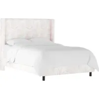 Fern Grove Pink Full Upholstered Bed