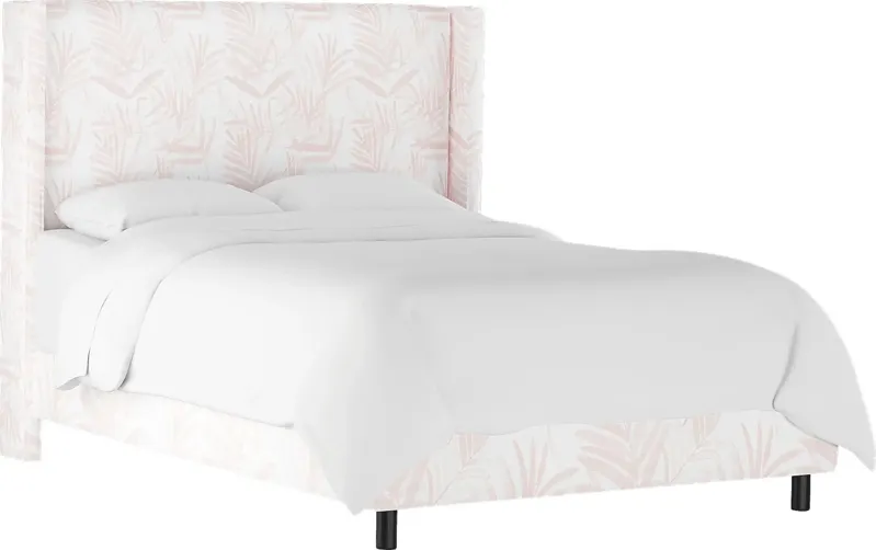 Fern Grove Pink Full Upholstered Bed