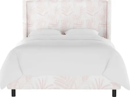 Fern Grove Pink Queen Upholstered Bed
