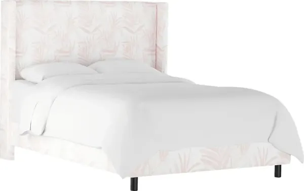 Fern Grove Pink Queen Upholstered Bed