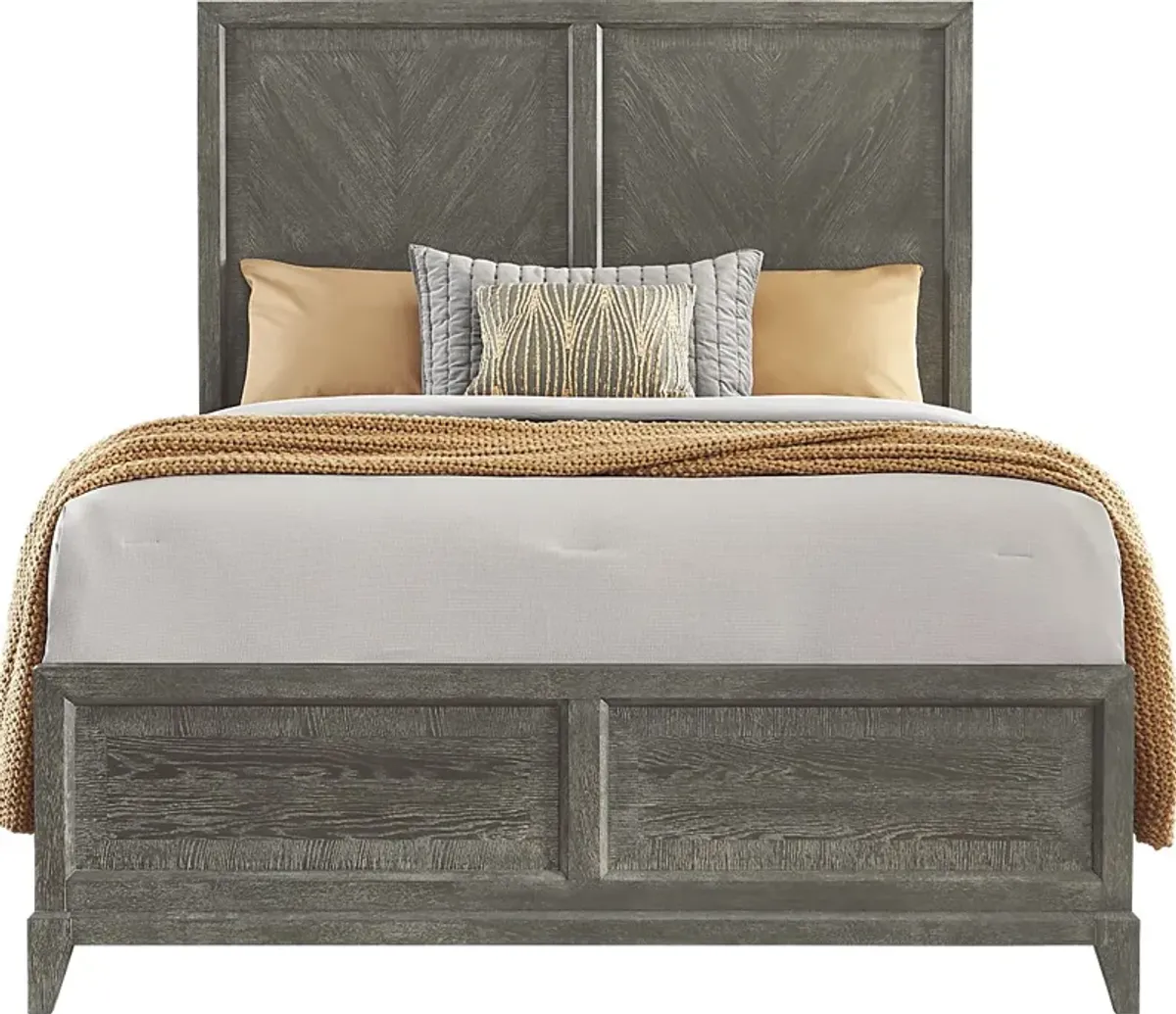 Cindy Crawford Home Kailey Park Charcoal 5 Pc Queen Panel Bedroom