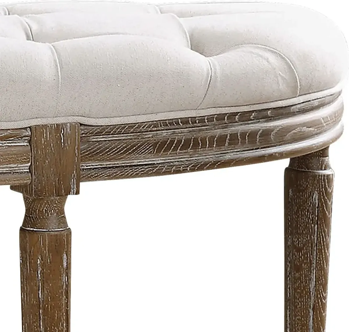 Lanntair Linen Accent Bench