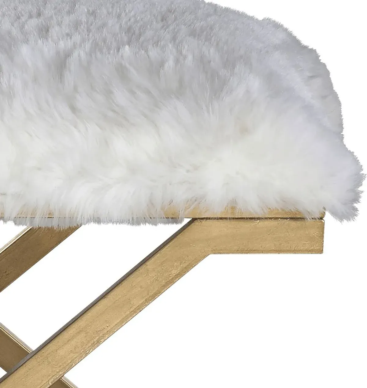 Foxall White Accent Bench