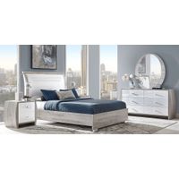 Buccone Heights White 7 Pc King Bedroom