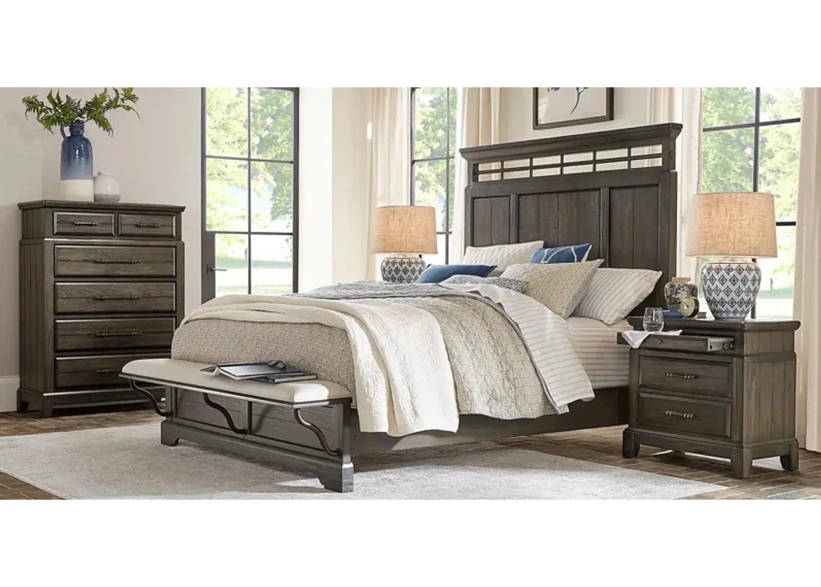 Montana Ridge Brown 5 Pc King Bedroom