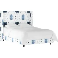 Vashti Blue Queen Upholstered Bed