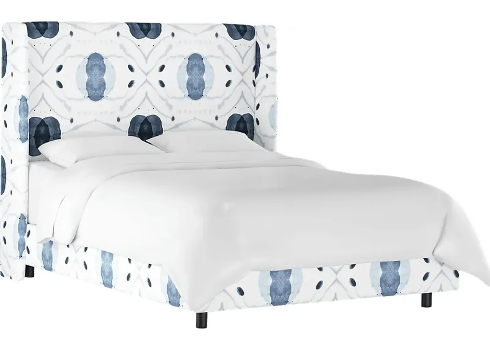 Vashti Blue King Upholstered Bed